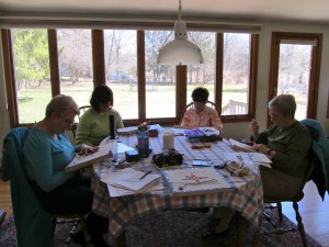 SOTM Stitchers Hard at Work!