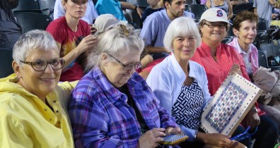 Only Dee and Heidi were brave enough to stitch!