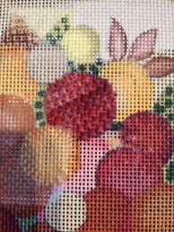 Staggered Cross Burnt Orange Flower