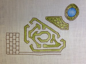 My progress, sideways. 