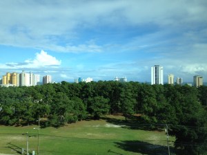 View from our hotel room without fog!